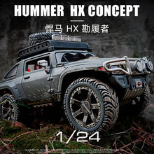 Модель внедорожника Hummer HX в масштабе 1:24, старое Грязевое украшение, модель автомобиля из сплава, коллекционные украшения для взрослых, подарки 2024 - купить недорого