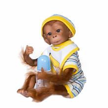 40cm Bebe reborn Monkey Hand-made Soft Silicone Simulation Reborn Baby Dolls Toys Christmas Gifts Doll 2024 - buy cheap