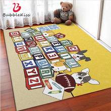 Bubble Kiss Cartoon Letter Pattern Thickened Carpet Polyester Crystal Velvet Area Rug for Living Room Home Decor Kids Room Mats 2024 - buy cheap