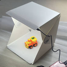 Gosear-Mini caja de luz plegable para estudio fotográfico, Kit de tienda de fotografía con luz LED, con 2 Fondos, Cable Micro USB 2024 - compra barato