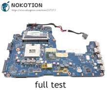 Материнская плата NOKOTION для ноутбука Toshiba Satellite P755 P750 A665 A660 PHQAA LA-6832P REV: 2,0 материнская плата HM65 DDR3 2024 - купить недорого