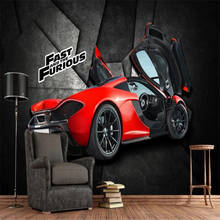 Milofi custom 3D wallpaper mural industrial wind sports car Ferrari tooling background wallpaper mural 2024 - buy cheap