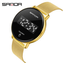 2020 New Fashion Top Sanda Brand Touch Screen Watches Mens Women Mesh Band Led Digital Wrist Men Sports Clock Silicone Watch 2024 - buy cheap