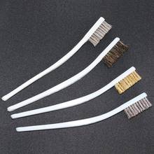 4PCS Cleaning wire brush kitchen tools metal nylon abrasive wire bristles brush strong decontamination In-depth small gaps clean 2024 - buy cheap