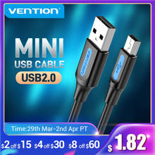 Vention-Cable Mini USB 2,0 a USB, cargador de datos rápido para reproductor MP3, MP4, GPS, cámara Digital, HDD 2024 - compra barato