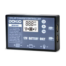 Солнечная панель DOKIO складная, USB-контроллер для солнечных батарей 12 В, 10 А/20 А 2024 - купить недорого