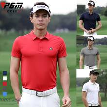 PGM Summer Golf Clothing Men Shirt Competition Sports Ball Suit Breathable Short Sleeve T Shirt Golf Apparel in 5 Colors 2024 - buy cheap