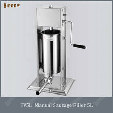 TV3L manual sausage filler stainless steel sausage stuffer meat salami frankfurter sausage filling funnel 2024 - buy cheap