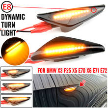 For BMW E70 X5 F25 X3 E71 X6 2007-2013 Sequential Dynamic Flowing LED Side Marker Light Turn Signal Light Blinker 2024 - buy cheap