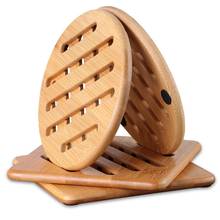 Heat Resistant Non-Slip Bamboo Trivets Pot Mat for Kitchen Table - 4Pcs Hot Pan Pads (15cm) 2024 - buy cheap