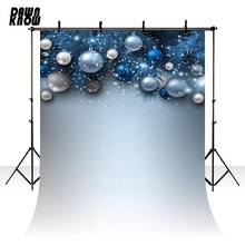 DAWNKNOW Christmas Background Fotografia Happy New Year Celebrate Blue Ball Photography Backdrop Photocall Photo Studio lv630 2024 - buy cheap