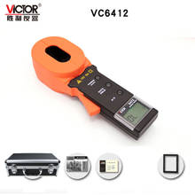 Victor instrumento vc6412 braçadeira medidor de resistência de aterramento digital testador de proteção contra relâmpago pode medir corrente 2024 - compre barato