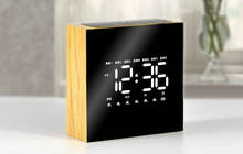 Luminous Digital Small Alarm Clock Led Fashion Creative Electronic Smart Clock Reloj Despertador Led Wooden Product SC OO50AC 2024 - buy cheap