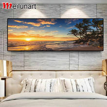 Sunset calm sea landscape large diy 5d diamond painting full square round drill diamond embroidery sale home decoration AS0680 2024 - buy cheap