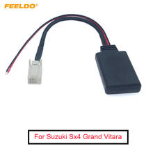 Feeldo 5 pcs carro sem fio bluetooth módulo música aux adaptador para suzuki sx4 grand vitara auxiliar linha aux receptor de áudio cabo 2024 - compre barato