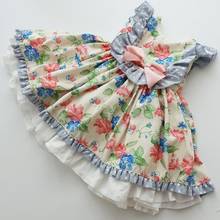 Bebê meninas princesa vestido retro floral lolita espanhol boutique do vintage crianças festa de aniversário páscoa eid vestido y1136 2024 - compre barato