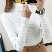 wind turtleneck sweater, women's wear, autumn winter new knitted jacket, short jacket, long sleeves, thickened primer. 2024 - buy cheap