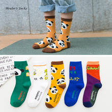 Calcetines de algodón con dibujos de osos Panda para mujer, calcetín Harajuku, Hip Hop, tubo, arte, informal, 2020 2024 - compra barato