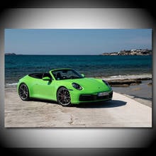 Porsches-carteles de Arte de pared para decoración del hogar, pinturas en lienzo, impresión de tela para habitación, coche deportivo Convertible de Carrera, 911 2024 - compra barato