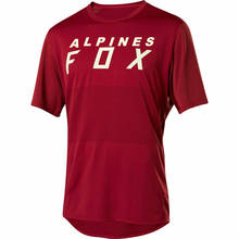 Футболка для горного велосипеда ALPINES FOX с коротким рукавом, футболка для горного велосипеда MTB DH, велосипедная рубашка для мотокросса, одежда для велоспорта 2024 - купить недорого