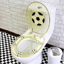Футбол ДВП средней плотности сиденье для унитаза МДФ крышка медленно падение ванная комната туалет крышка сиденье для унитаза Замена аксессуары 2024 - купить недорого