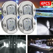 DC 12V Waterproof Marine Boat Transom LED Stern Light Round Cold White LED Tail Lamp Yacht Accessory Blue/ White/Amber Wholesale 2024 - buy cheap