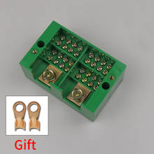 1pcs Connection Distribution Box 2-in 16-out Three phase Green Terminal Block Row Junction Metering Box Part Line 2024 - buy cheap