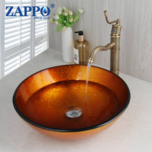 Zappo-conjunto de torneira para pia de banheiro, vidro temperado, pia, misturador, conjunto 2024 - compre barato