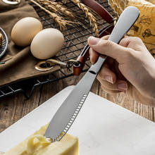1 шт., многофункциональный нож из нержавеющей стали для масла, нож для крема, Западный нож для хлеба, нож для джема, резак для крема, столовые приборы, инструмент для десерта 2024 - купить недорого