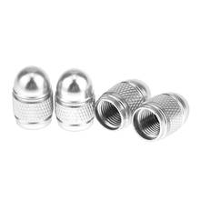 4x Tire Valve Car Wheel Stoppers Durable Car Motorcycle Aluminum Accessories Silver 2024 - buy cheap