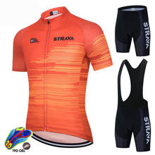 STRAVA-Conjunto de Ropa de Ciclismo profesional, Jersey de verano para bicicleta de montaña, profesional, 2021 2024 - compra barato
