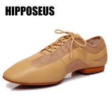 Hipposeus Dance-Shoes Women Men Modern Ballroom Latin Tango Girls Boys Leather Dance Shoes Soft Salsa Dancing Shoes Professional 2024 - buy cheap