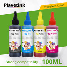 Plavetink garrafa de tinta para impressora corante, kits de recarga de tinta para 100ml para impressora canon, epson, brother, cartuchos de impressora 2024 - compre barato