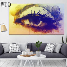Impressão abstrata psicodélico aquarela sexy mulher olho paisagem pintura a óleo sobre tela arte moderna parede imagem para sala de estar 2024 - compre barato