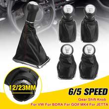 12/23mm 5/6 Speed Gear Knob Shift w/ Gaiter Boot Cover For Volkswagen for VW BORA GOlf MK4 4 IV for JETTA GTI 1999-2005 2024 - buy cheap