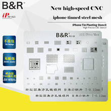 B&R BGA Reballing Stencil for iPhone XR XS X 8 8P 7 7P 6S 6SP 6 6P IP-LCD Motherboard IC Chip CPU Soldering Reball Tin Plant Net 2024 - buy cheap