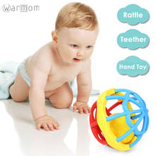 Warmom новорожденная детская игрушка-погремушка ручной Колокольчик мяч Прорезыватель Мобильная игрушка погремушка мяч Bebe Обучающие Развивающие игрушки для новорожденных 0-24 м 2024 - купить недорого