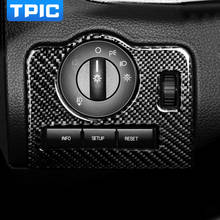 TPIC For Ford Mustang 2009-2013 Car Interior Moulding Carbon Fiber Headlight Switch Frame Trim Cover Adjustment Auto Stickers 2024 - buy cheap