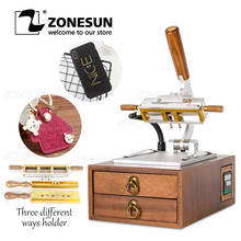 Zonesun-máquina para estampagem a quente, multifuncional, estampagem a quente, relevador, para cartão de pvc, couro, papel, madeira 2024 - compre barato