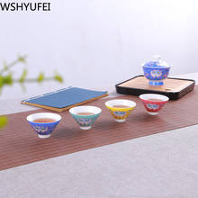 WSHYUFEI-taza de té de Jingdezhen, vaso de cerámica para el hogar, pintada a mano, auténtica, 1 ud. 2024 - compra barato