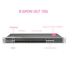 8 GPON порт GPON OLT с максимальным коэффициентом разделения 1:128 8 PON порт GPON OLT для FTTH 1000BASE-C +/C + + GPON (2,5G) + 10GUPLINK 2024 - купить недорого