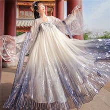 2020 Hanfu Women Summer Fairy Dress Improved Hanfu Dress Student Chinese Traditional Chinese Dance Costumes Rave Clothes SL3737 2024 - buy cheap