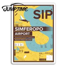 Jump Time for  SIP Simferopo Airport Vinyl Stickers Crimea Fun Travel Sticker Truck Window Bumper Decal Waterproof Accessories 2024 - buy cheap