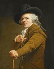 Joseph ducreux auto retrato arte impressão cartaz quadros a óleo lona para decoração de casa arte da parede 2024 - compre barato