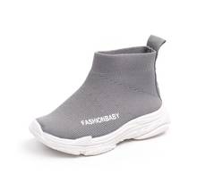 Children casual shoes 2020 male female sneaker child high elastic foot wrapping snow boots kids knitted socks shoes baby shoes 2024 - buy cheap