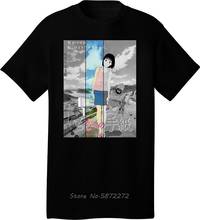 Camiseta de manga corta con estampado de Letras A Momo 5 para hombre, camisa deportiva de algodón con cuello redondo, divertida camiseta de Anime 2024 - compra barato