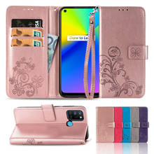 Funda con tapa magnética Floral para OPPO A15, A72, A73, A93, 5G, A52, A72, A92, F17, F19 Pro, Find, X2 Lite, X3, Neo, con soporte para muñeca 2024 - compra barato