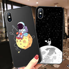 Lovebay-funda de silicona suave para iPhone, carcasa trasera de TPU con diseño de Luna espacial, para iPhone 11 Pro Max X XR Xs Max 6 6s 7 8 Plus 5 5s SE Planet Star 2024 - compra barato