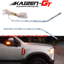 Tira de iluminación LED para guardabarros lateral de coche Ford, tira de iluminación roja/blanca/azul hielo para Ford F-250, F-350, F-450, Super Duty, 2017-up 2024 - compra barato