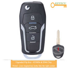 KEYECU-llave de coche con Control remoto para Mitsubishi, mando a distancia actualizado para Pajero Lancer Outlander, Australia, Fob 2 botones-433MHz-Chip ID46 2024 - compra barato